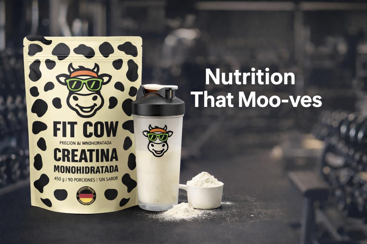 Creatina Monohidratada FIT COW Sin Sabor 450 g