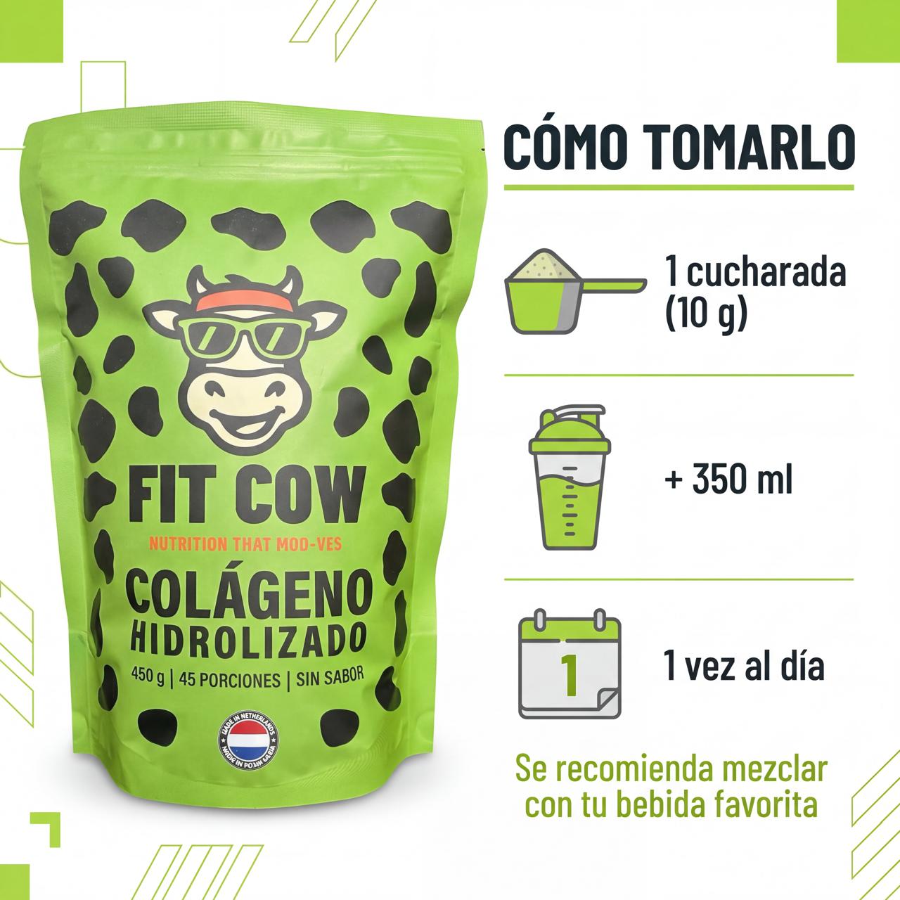 Colágeno Hidrolizado FIT COW 450 g