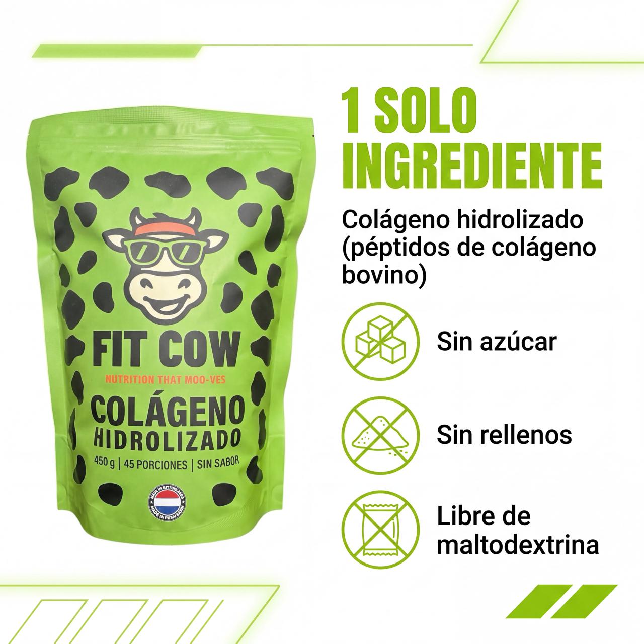 Colágeno Hidrolizado FIT COW 450 g